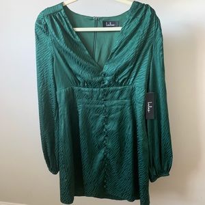 Emerald green dress